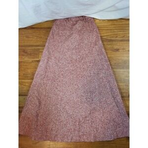 Vtge Cordon of Philadelphia Maxi Wool Blend Skirt Red Flaw